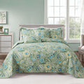 King Quilt Bedding Set - Floral Cotton King Quilt 98 x 106 in
