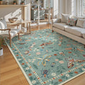 Lahome Insect Washable Area Rug 5x7 - Soft Green, Machine Washable