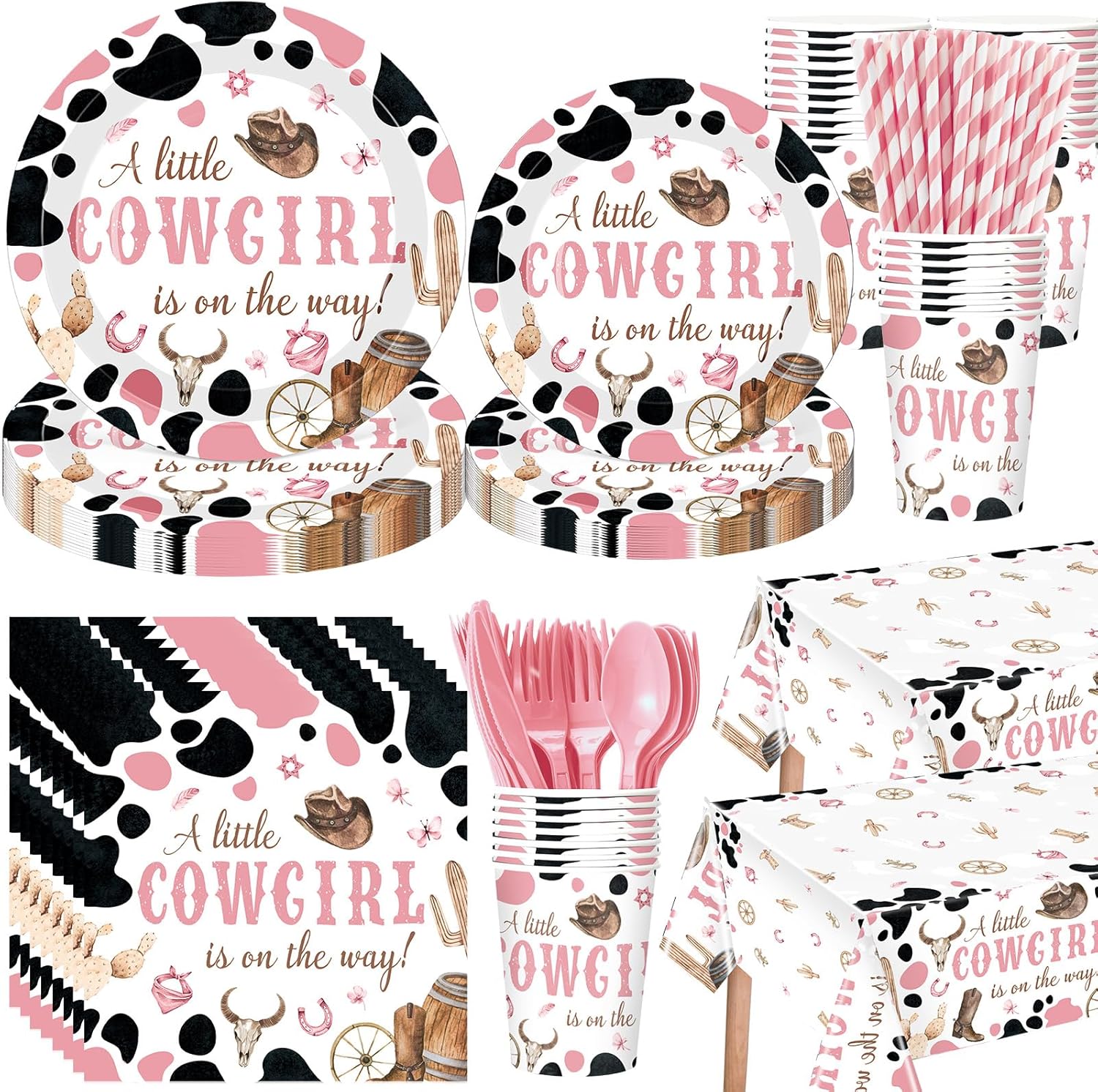 452 Pcs Cowgirl Baby Shower Party Decorations for Celebrations