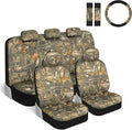 BDK Mossy Oak Camo Car Seat Covers Full Set - Protective Forest Camo