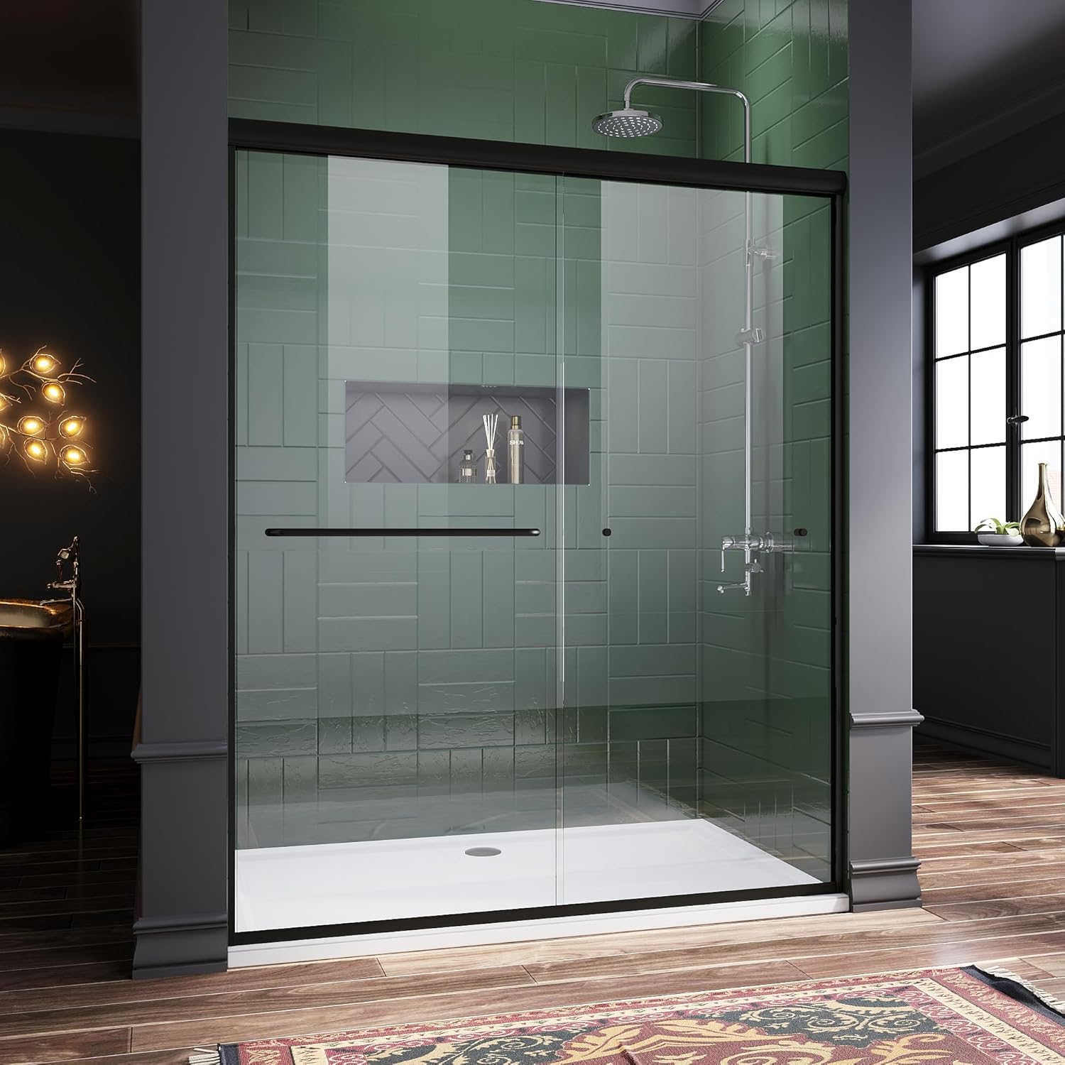 Elegant Semi-Frameless Sliding Shower Door for Modern Bathrooms