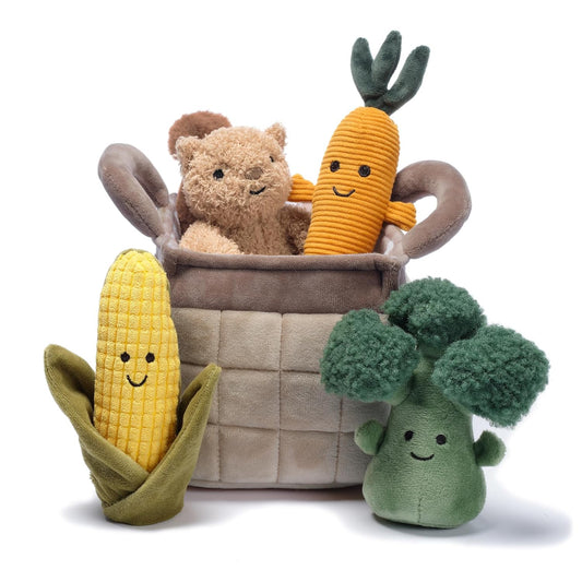 Interactive Veggie Basket Play Set by Lambs & Ivy