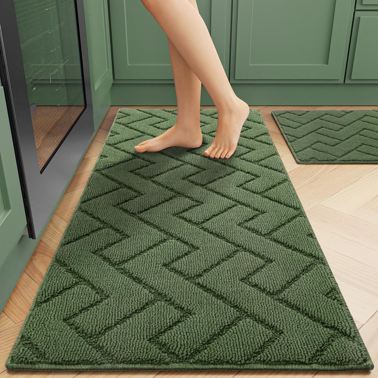 Super Absorbent Kitchen Rugs and Mats Set for Home Use