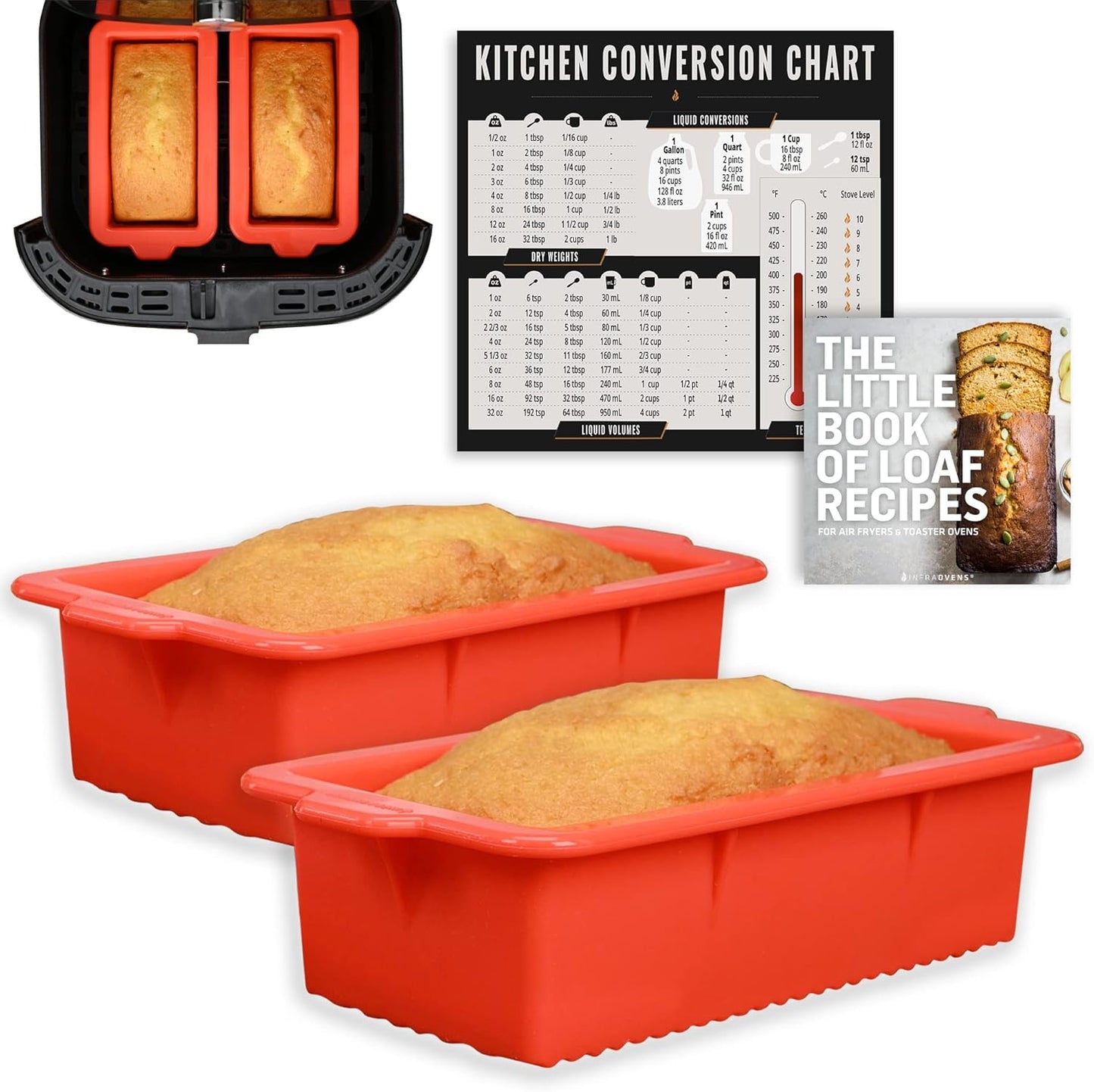 Non-Stick Air Fryer Loaf Pan - Bake+Airfry