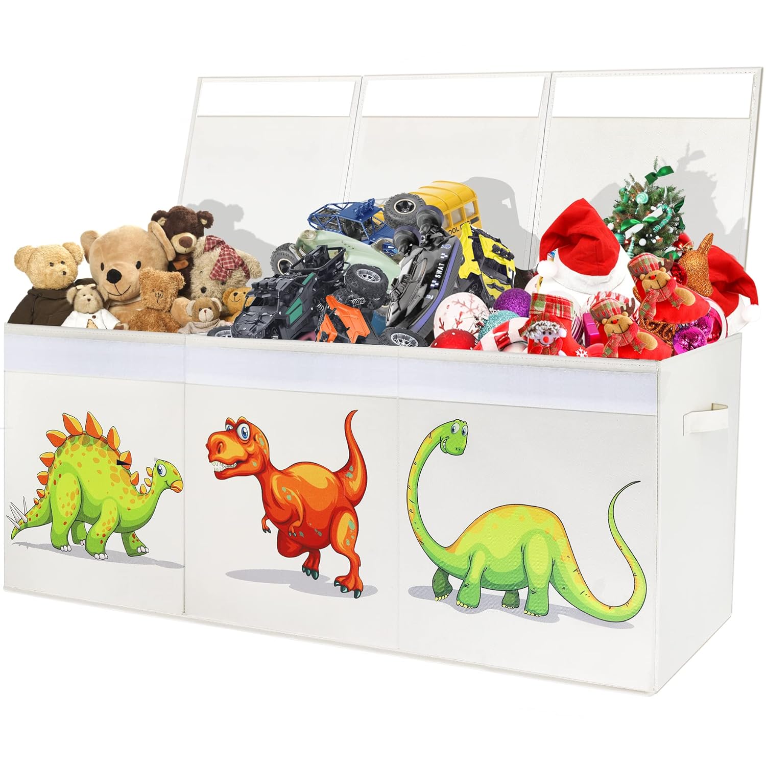 Toy Box for Boys - Sturdy Foldable Storage Organizer for Kids