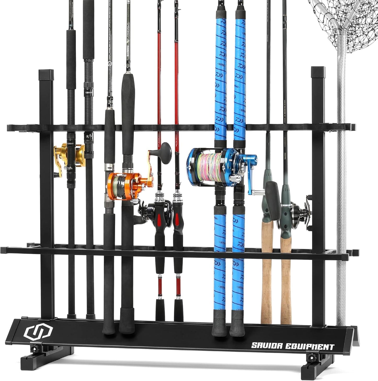Savior Equipment Fishing Rod Rack Holder for 24-48 Rods
