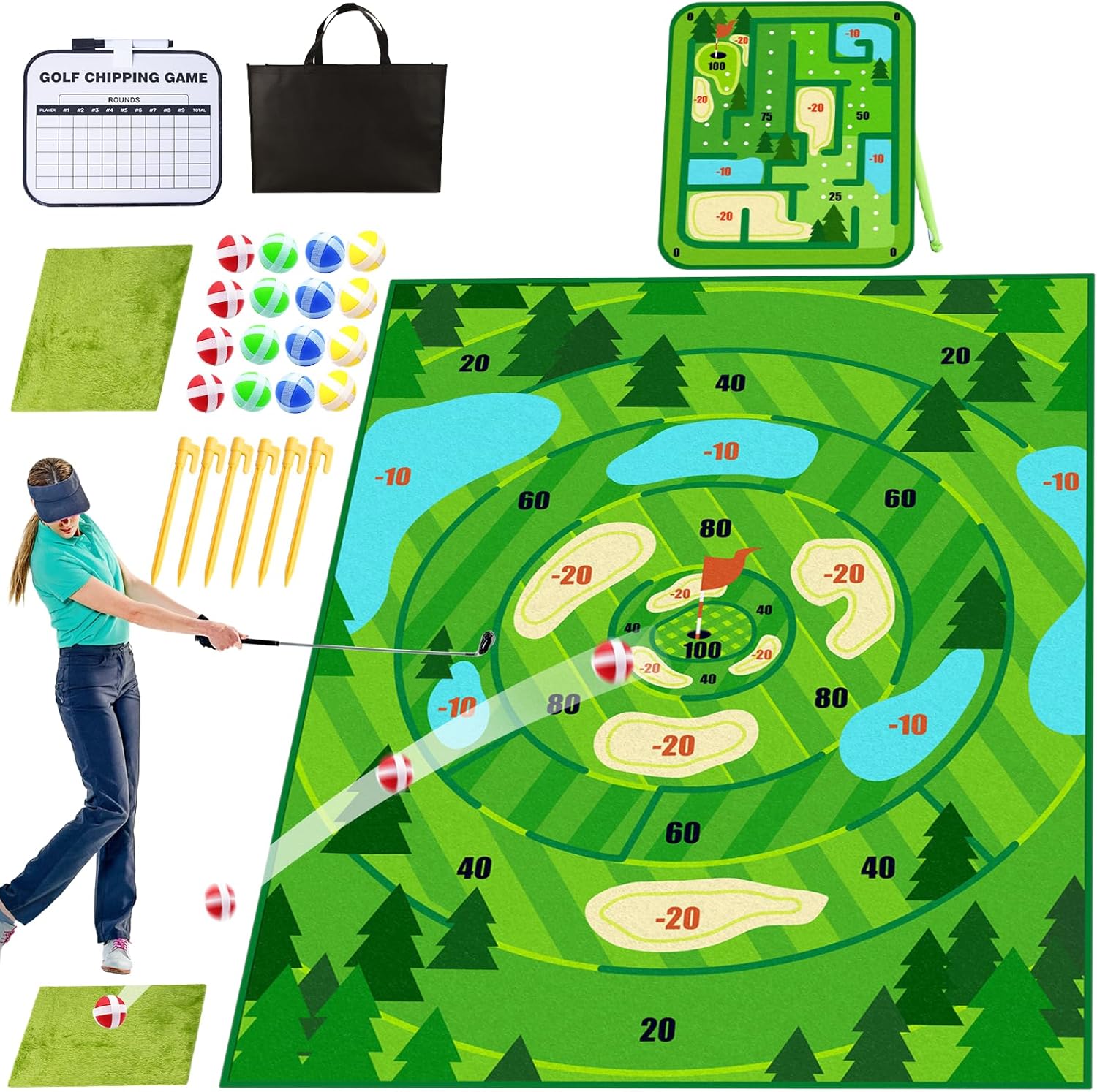 Premium Indoor/Outdoor Golf Mat for Endless Family Fun!