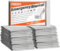 6 Pack Emergency Mylar Blanket - Compact Survival Space Blankets