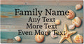Beachy Gifts Personalized Doormat Four Lines Nautical Welcome Mat
