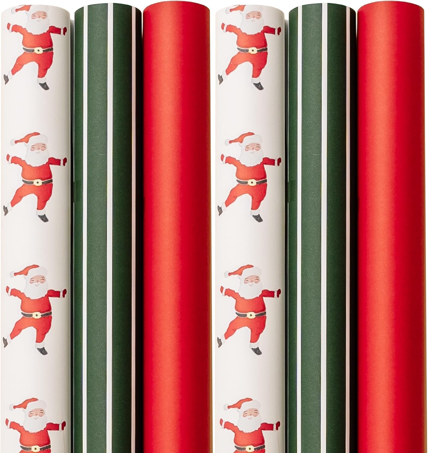 Merry Market Christmas Wrapping Paper Rolls for Holiday Gifts