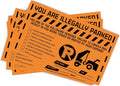 Parking Violation Stickers 5x8 - Hard to Remove Deterrent (100)