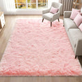 Fluffy Rug Dorm College Apartment Area Rug 5ft x 8ft - Soft Shaggy