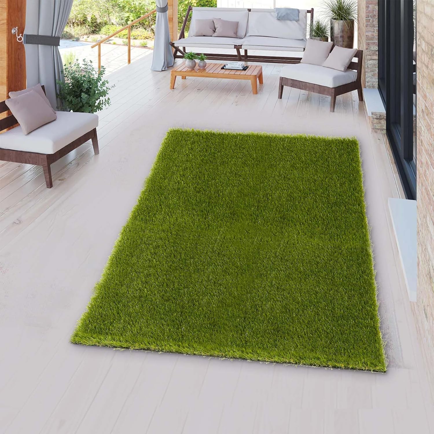 Artificial Grass Outdoor Rug for Dogs, 3x5 Ft Realistic Turf