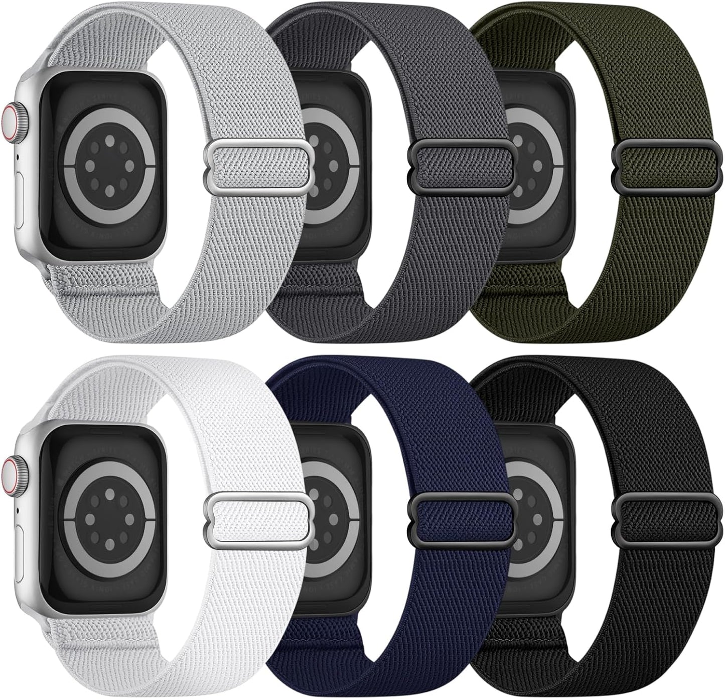 Stretchy Braided Nylon Apple Watch Band - Comfy Fit!