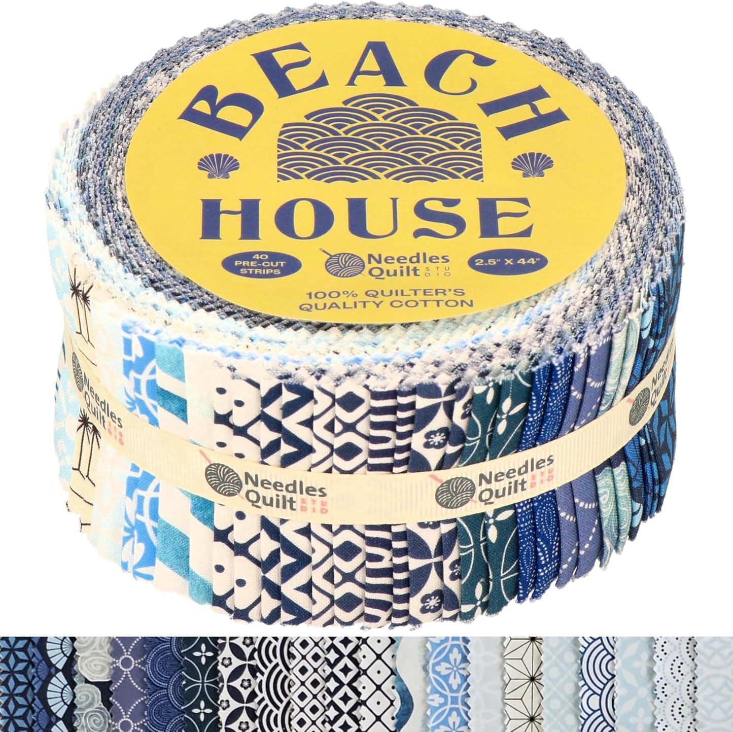 Beach House Jelly Roll Fabrics for Quilting Clearance 40 Strips