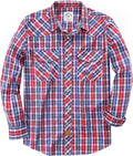 Dubinik Pearl Snap Shirts for Men Long Sleeve Western (Style F7DM)
