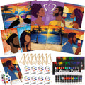 Ctosree 72 Pcs Lovely Couple Paint and Sip Kit for Adults - Party