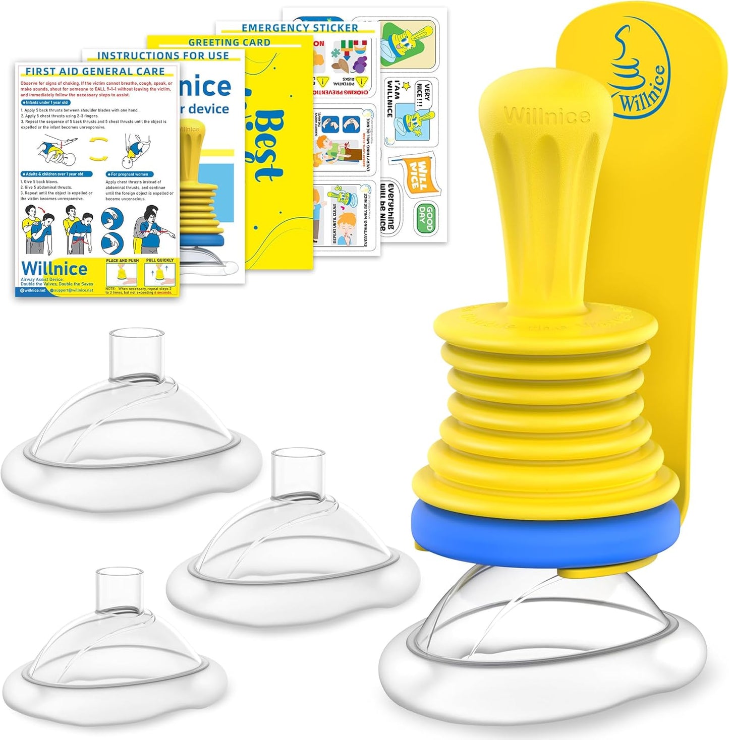 Choke Reliever Device for All Ages - Portable Rescue Kit