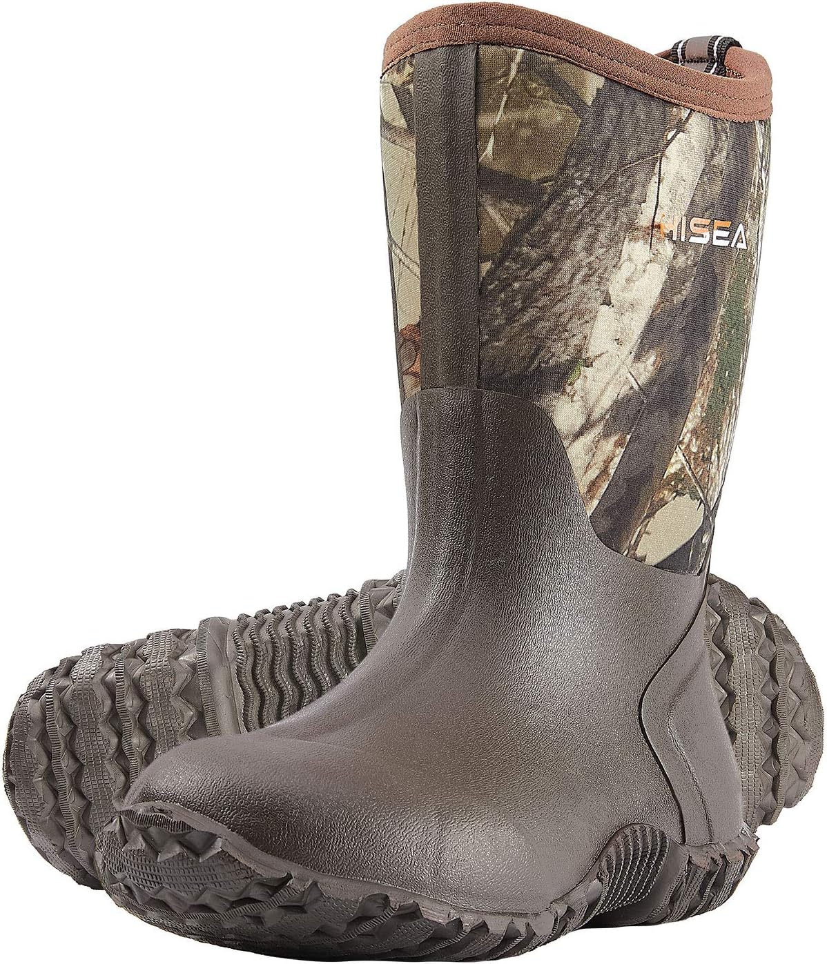 HISEA Kids Rain Boots Waterproof Neoprene Rubber Mud Boots