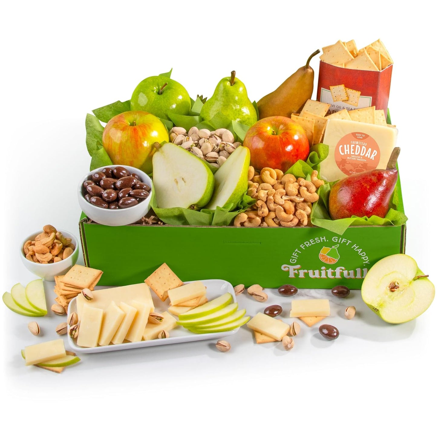 Deluxe Fruit, Cheese and Gourmet Box for Perfect Pairings