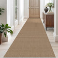 3x10 ft Orange Tan Brown Runner Rug - Washable Non Slip Hallway Runner