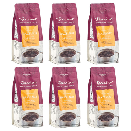 Teeccino Hazelnut Chicory Coffee Alternative - Caffeine Free Brew