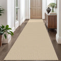 Washable Runner Rug 3x10 ft Non Slip Hallway Runner - Golden