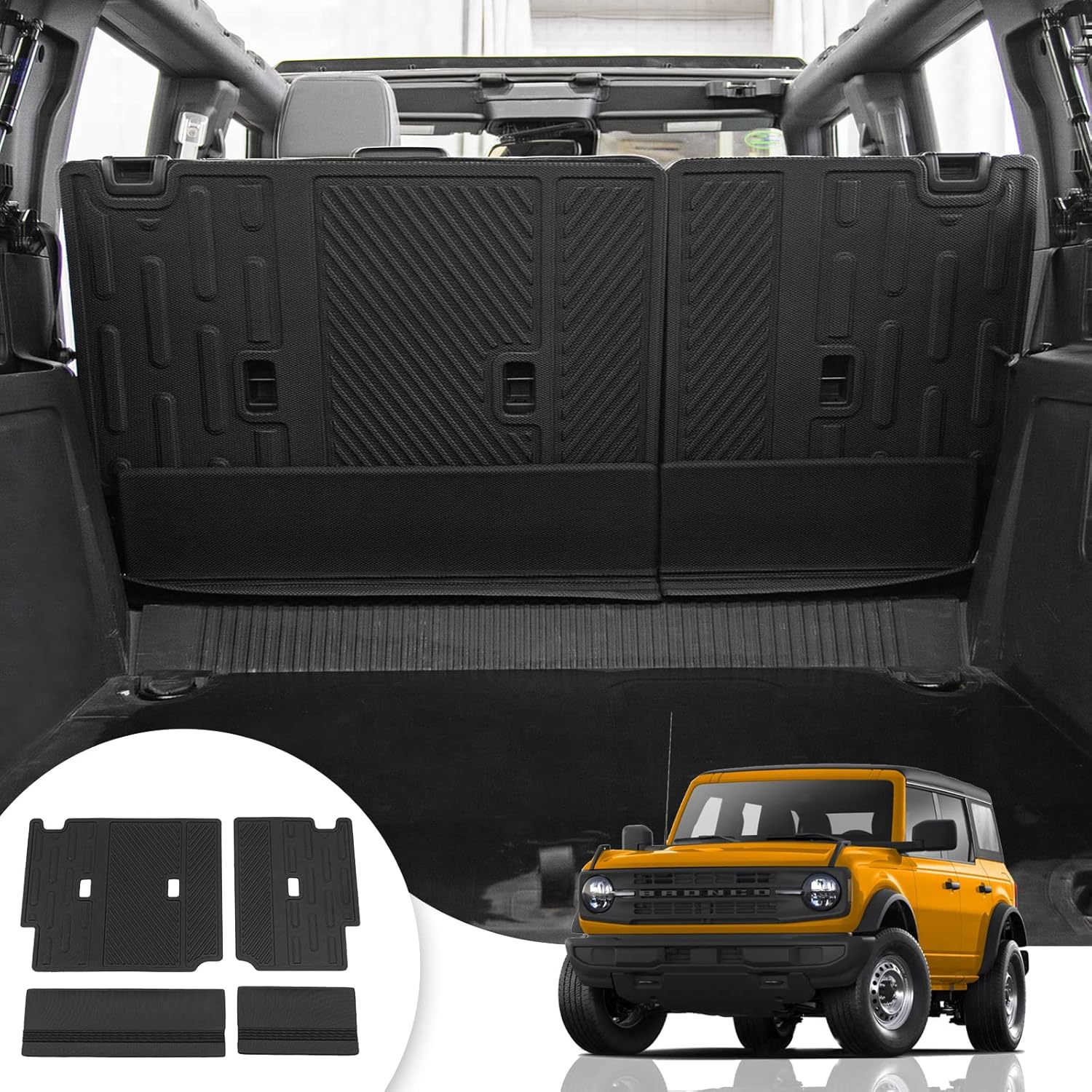 Cargo Mat for 2021 2022 2023 2024 2025 Ford Bronco 4 Door