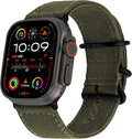 Canvas Apple Watch Band Compatible with 49/46/45/44mm - Durable Canvas
