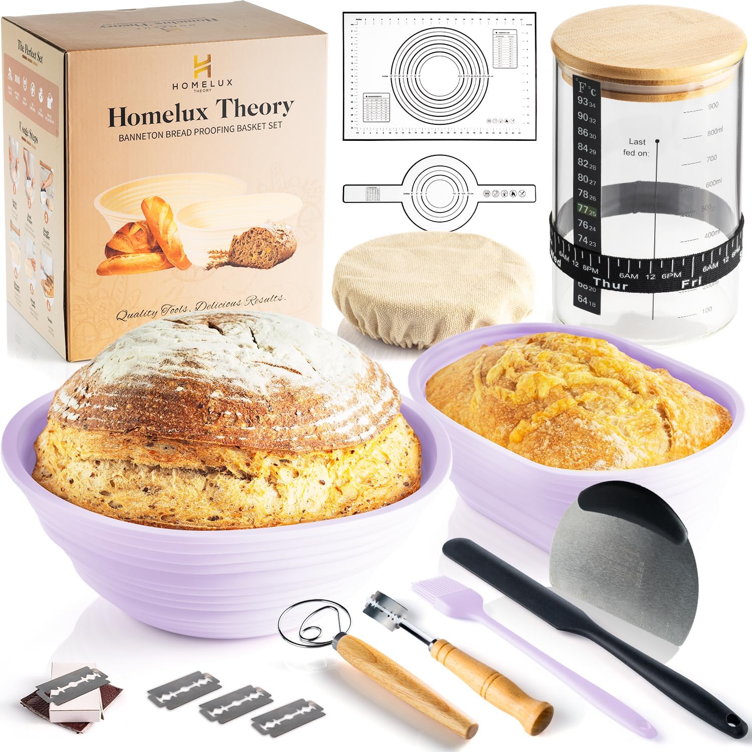 Sourdough Starter Kit for Artisan Bread Baking Supplies
