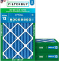 Filterbuy 16x24x4 Air Filter MERV 13 Optimal Smoke & Allergy Defense
