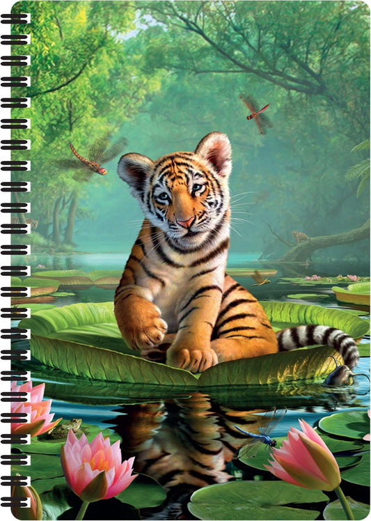 Deluxebase 3D Tiger Notebook - Lenticular Pages!