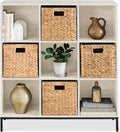 9-Cube Bookshelf Whitewash 3-Tier Organizer - Space Saver