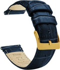 Gear S3 Classic Frontier Black Alligator Grain Leather Watch Band 40mm