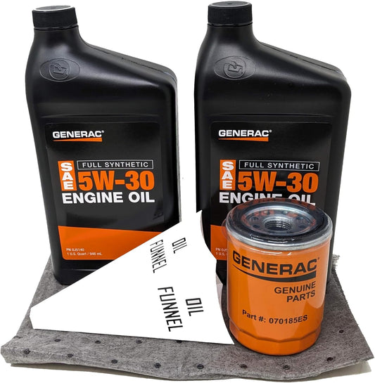 Generac 5W-30 Full Synthetic Oil Change Kit for Your Engine