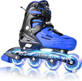 Kids Inline Skates for Boys Girls Ages 4-12 with Light Up Wheels