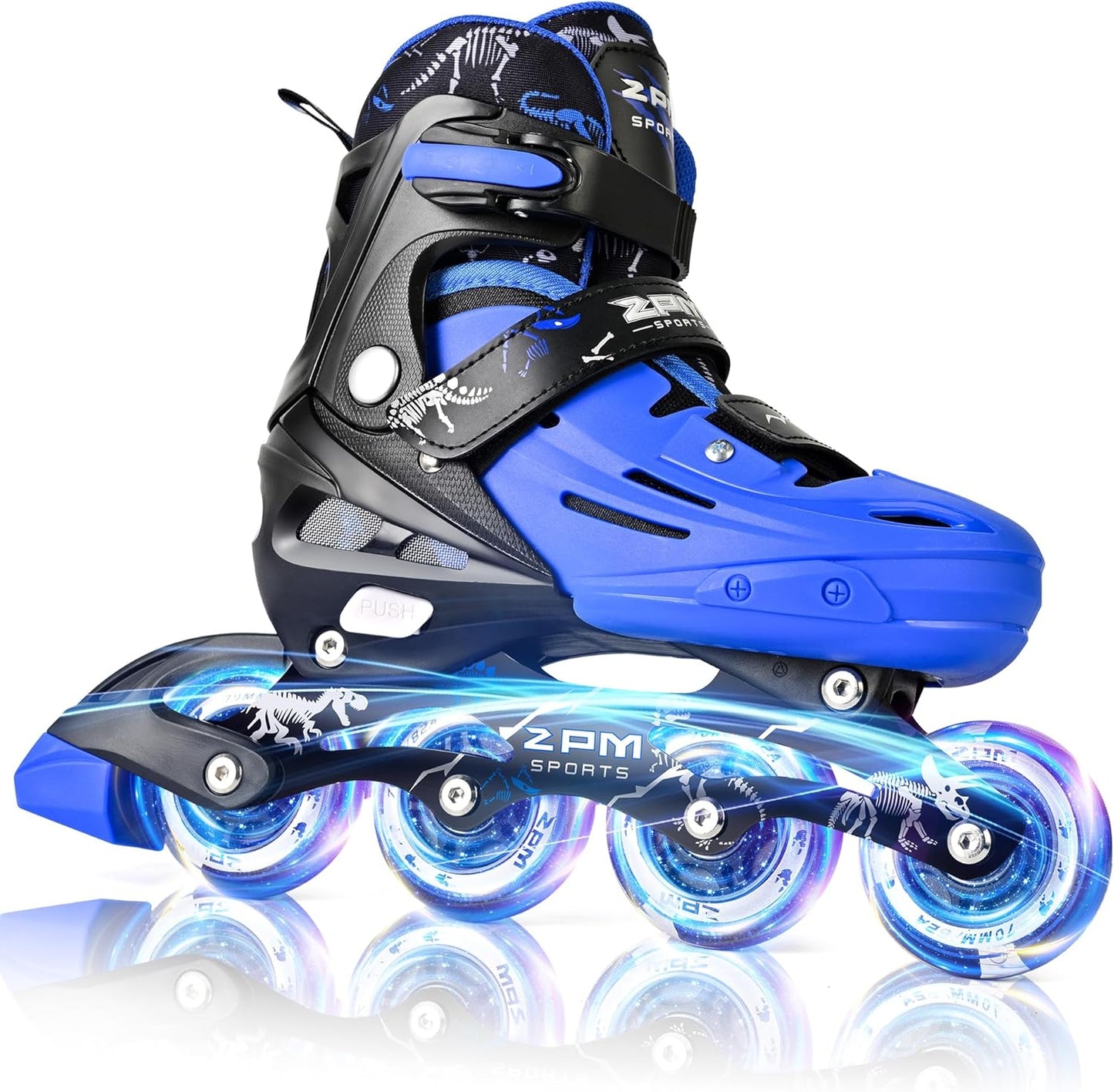 2PM SPORTS Inline Skates for Kids with Light Up Wheels Fun