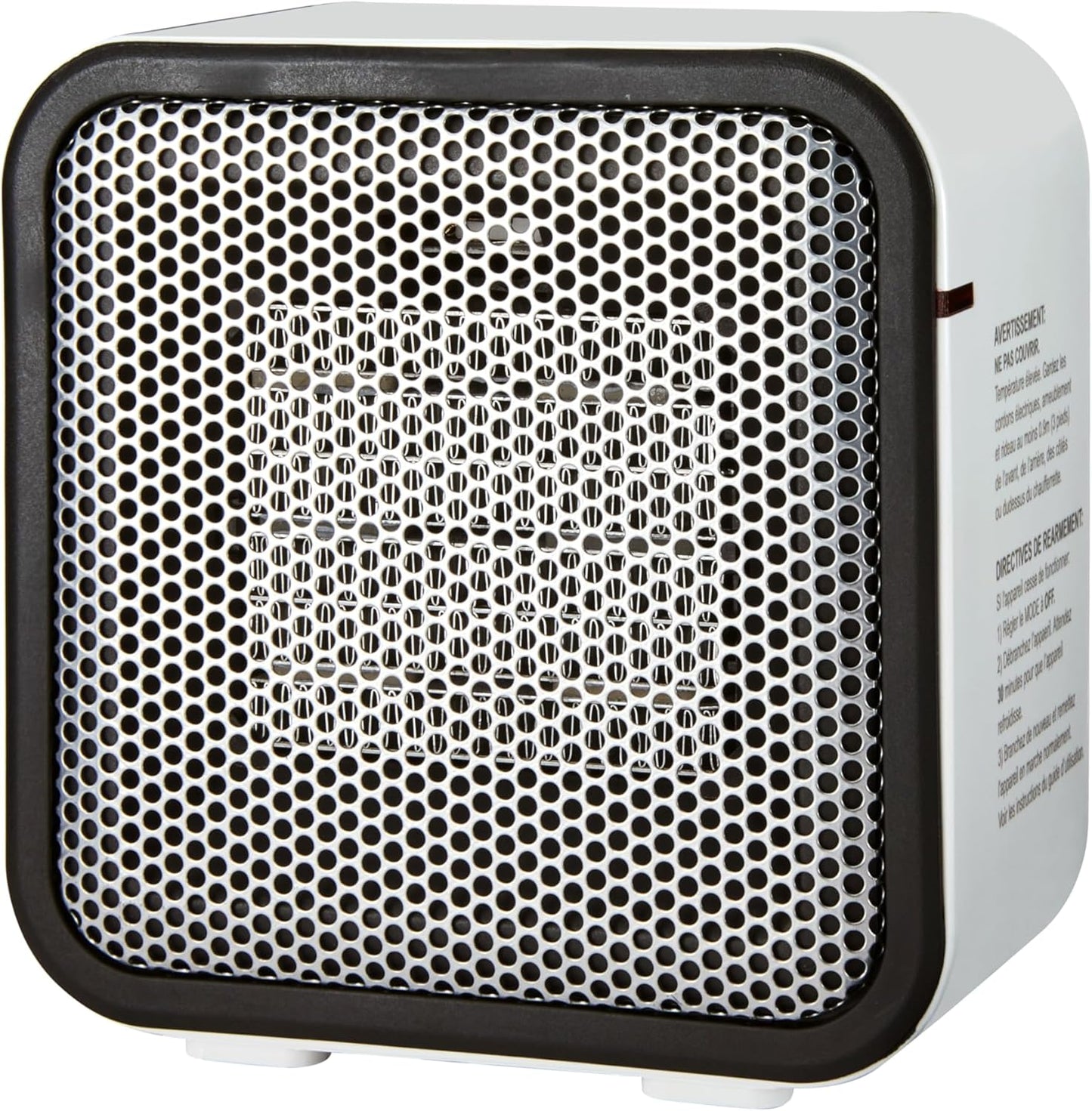 Portable Ceramic Space Heater, 500W, Tip-Over Protection