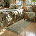 Collive Washable Runner Rug 2 ft x 5 ft Natural/Green - Durable