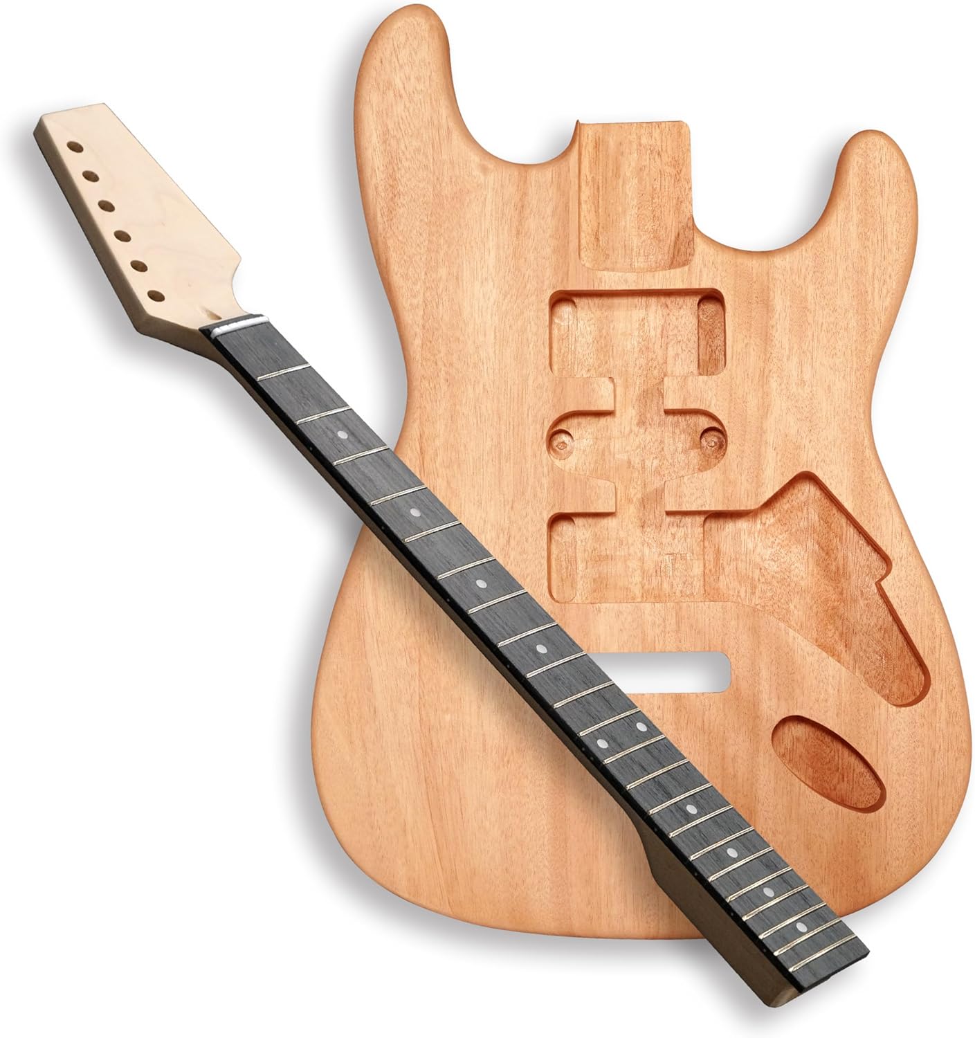 BexGears DIY Electric Guitar Kit: Mahogany Body, Maple Neck