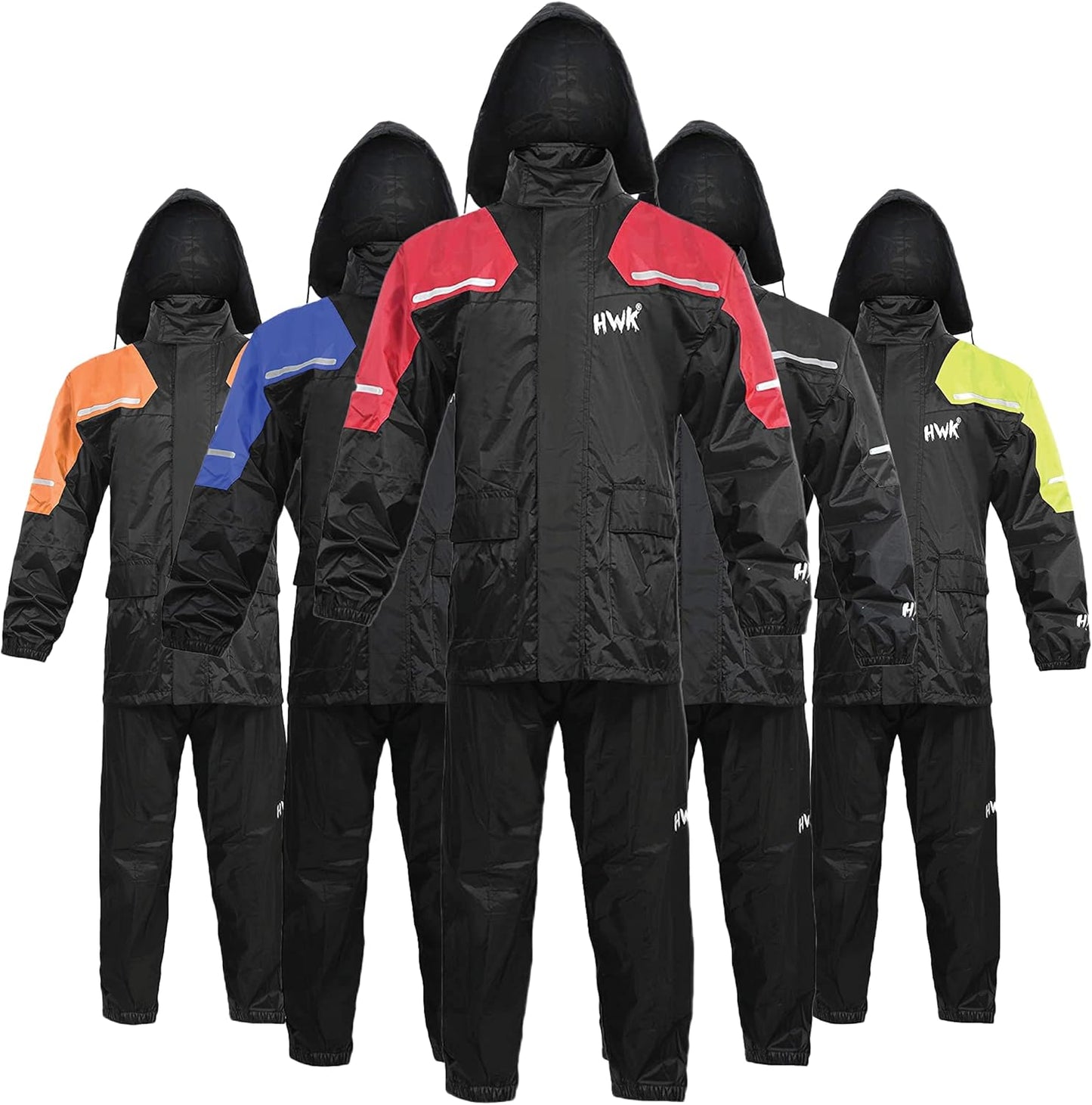 HWK Motorcycle Rain Suit for All-Season Waterproof Protection