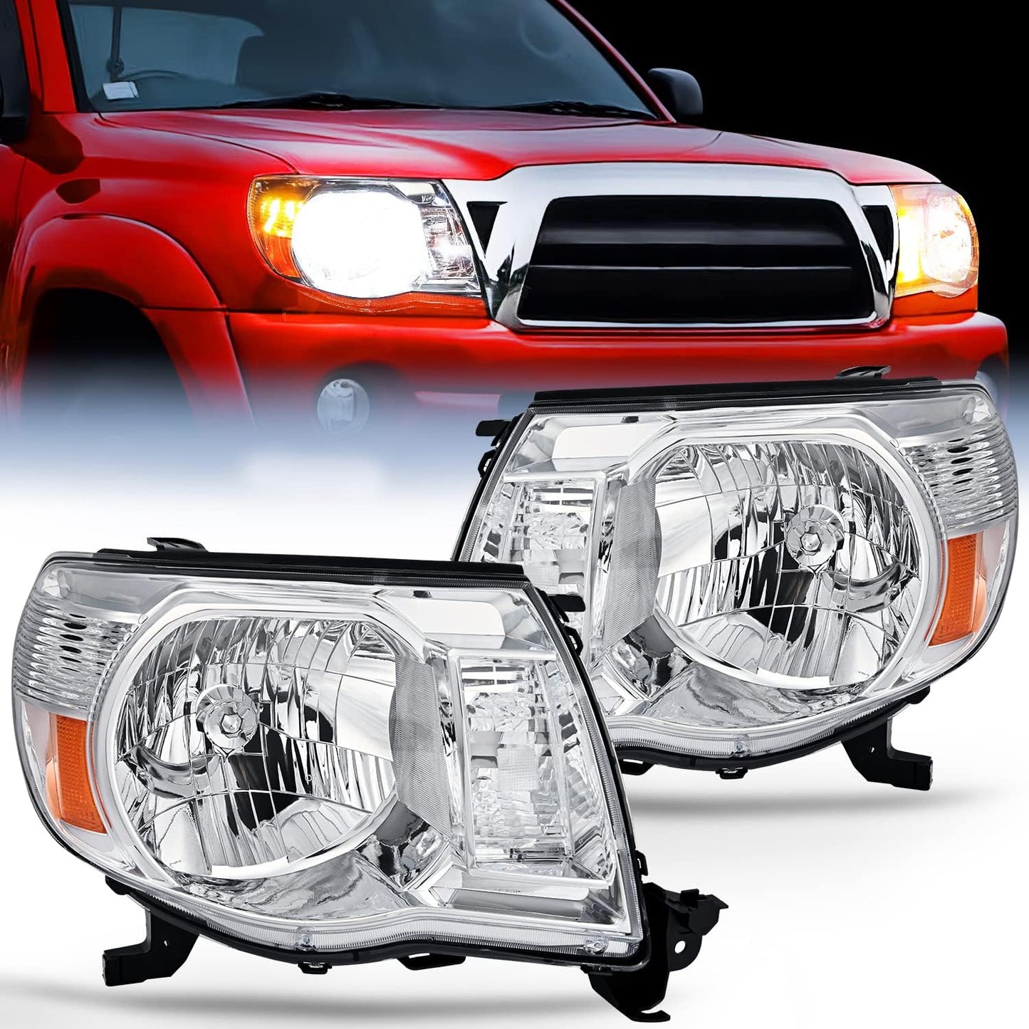 Nilight Headlight Assembly for 2005-2011 Toyota Tacoma Models