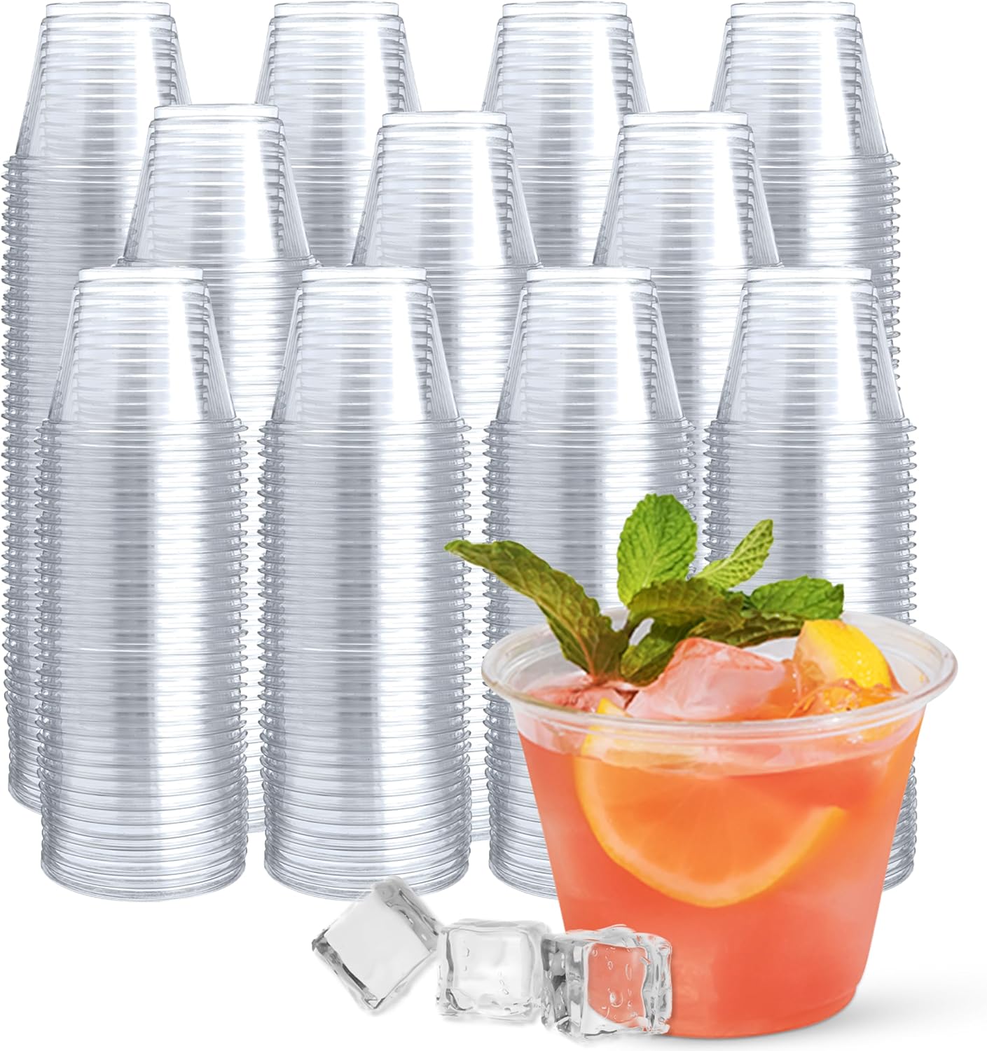 Prestee 1000 Clear Plastic Shot Glasses for Parties and Events