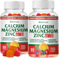 Calcium Magnesium Zinc Gummies with Vitamin D3 & K2 - High Potency