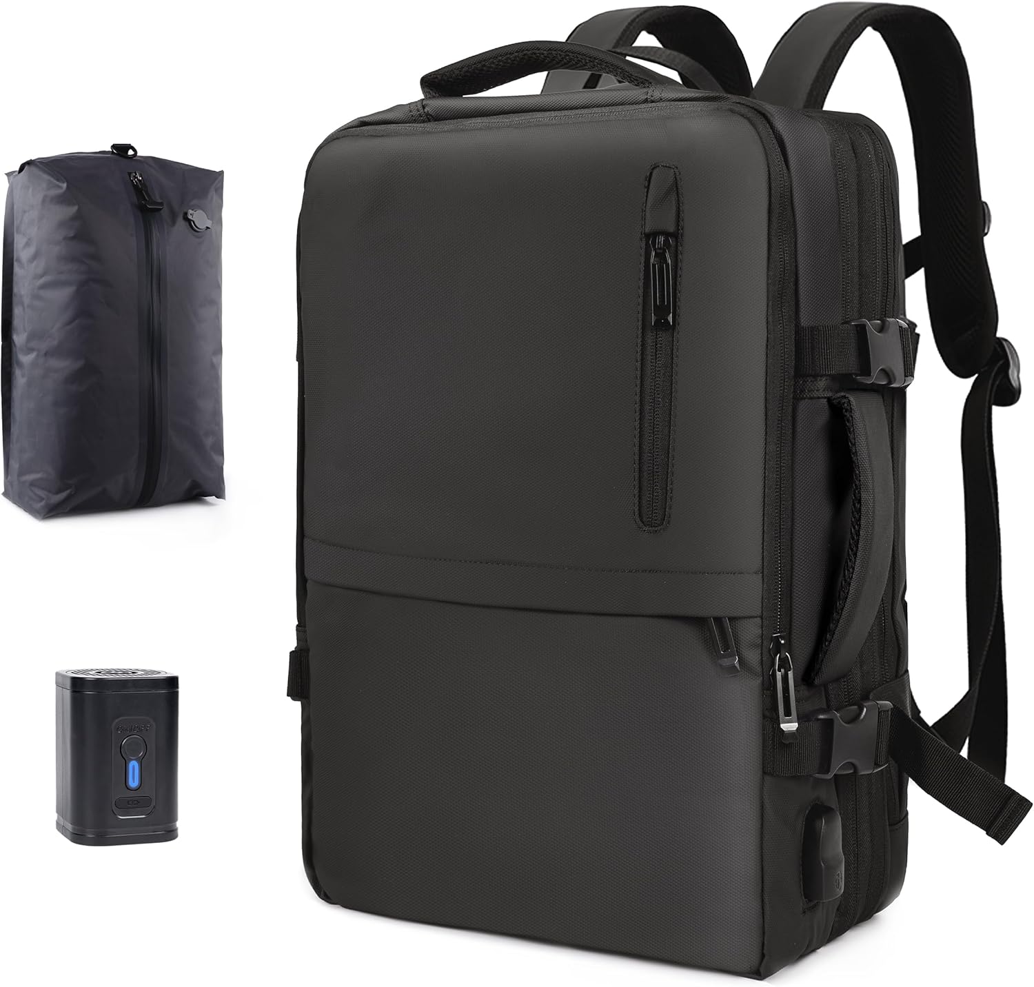 Vacuum Seal Backpack for Travel with Pump - 60L Expandable