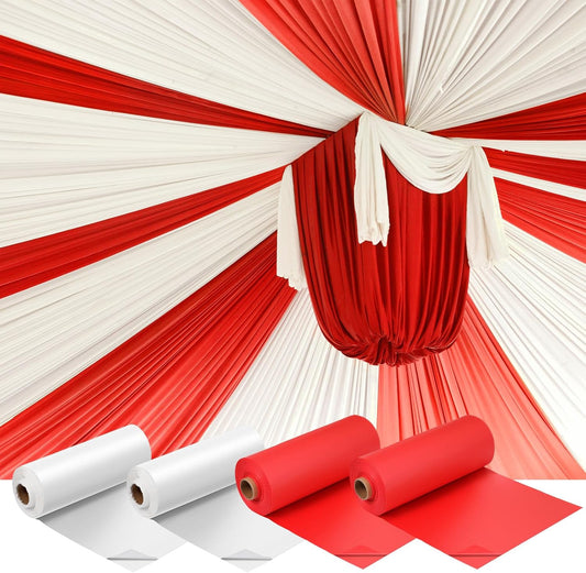 Moukeren 40ft' x 100ft Circus Tablecloth Roll for Party Supplies