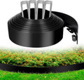 4in x 33ft Landscape Edging with 40 Metal Stakes - Flexible Garden