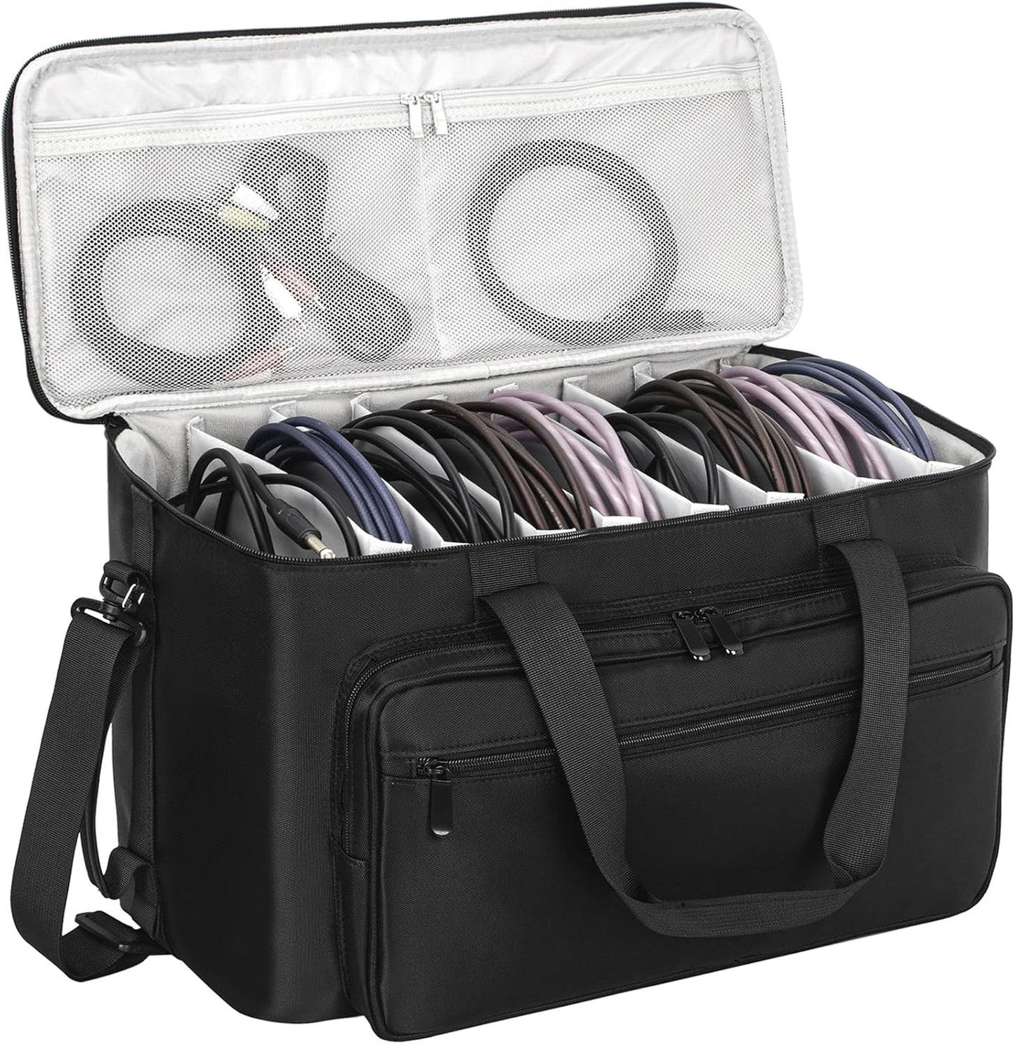 AKOZLIN Large Travel Gig Band Cable File Bag for Musicians