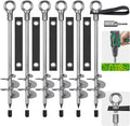 Fully Welded Ground Trampoline Anchors 18in Spiral - Heavy Duty Hold