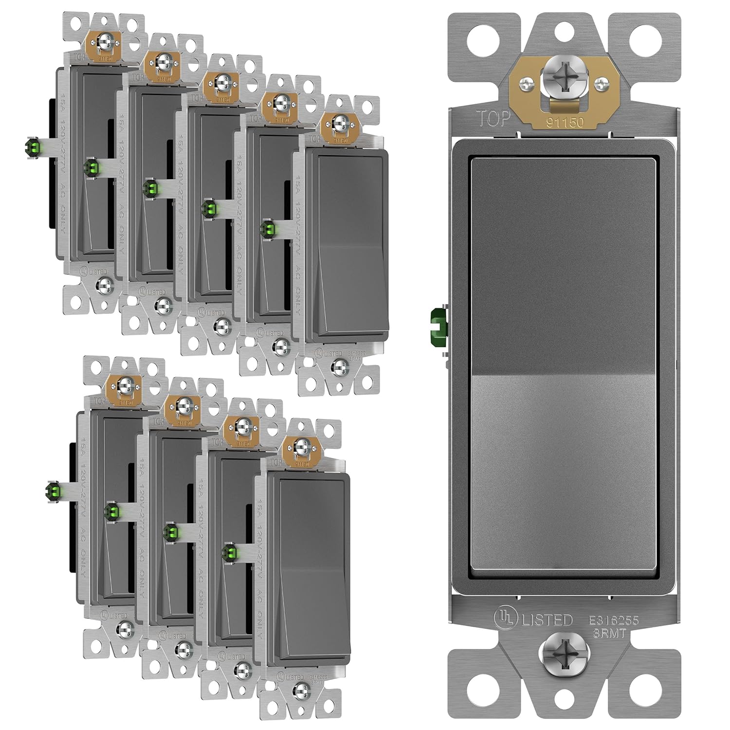 ENERLITES Elite Series Decorator Switch for Modern Homes